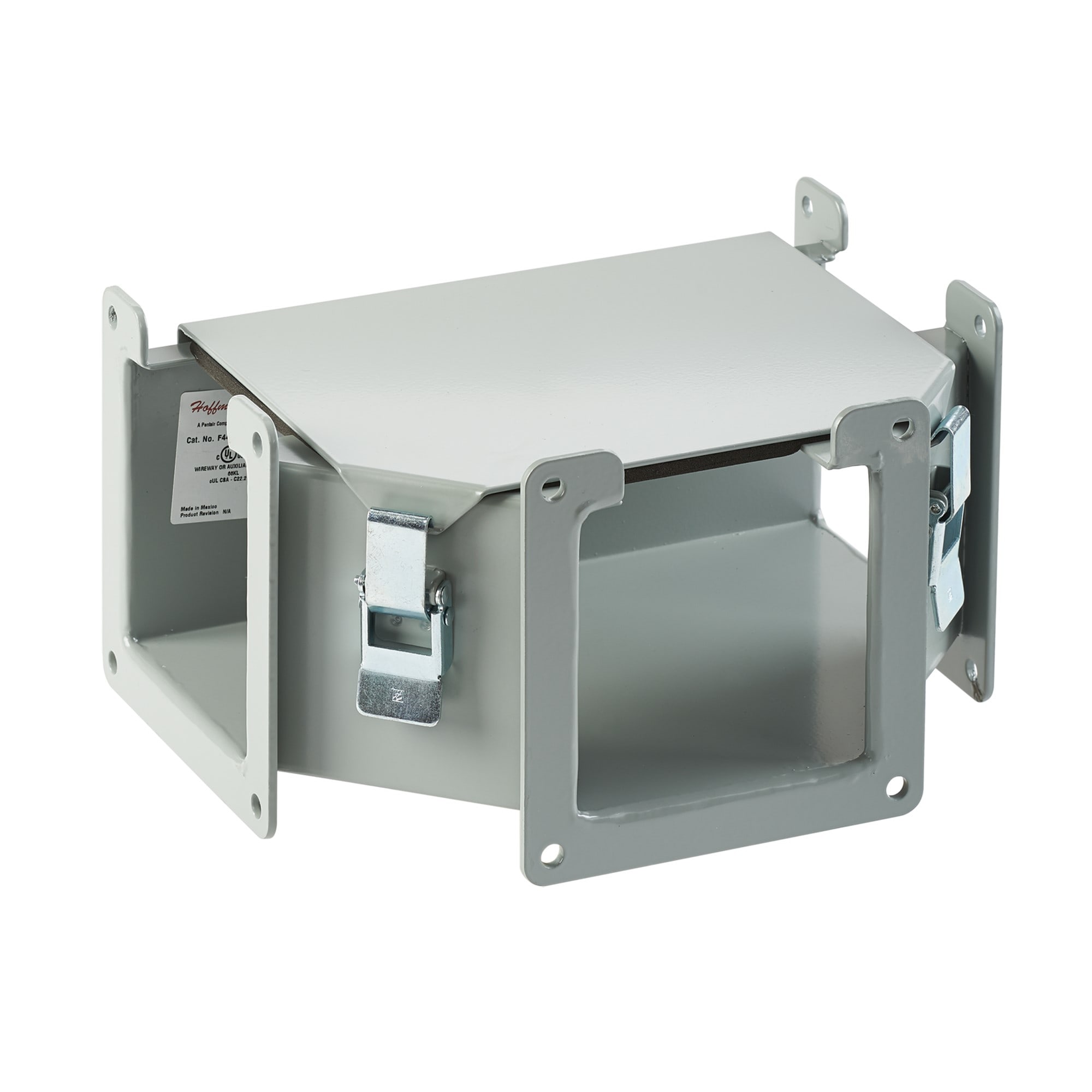 ELDON AUSTRIA GMBH - HOFF88LTA Raccordo a T con profilo incernierato a innesto e apertura superiore, 8,00x8,00, grigio, acciaio