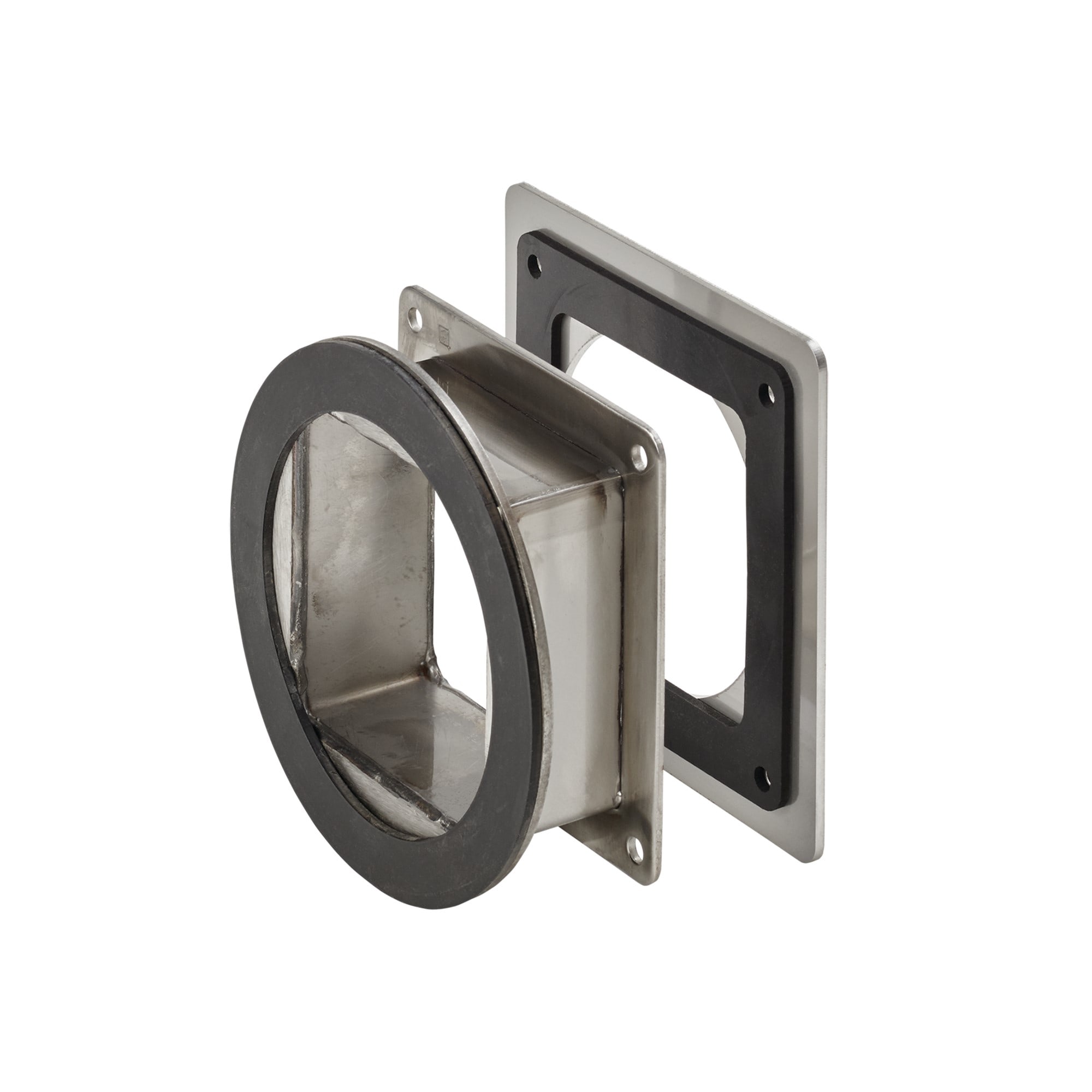 ELDON AUSTRIA GMBH - HOFF44WSCSS Nipplo girevole passante per canalina, 2,00x2,00, spazzolato, acciaio inox 304