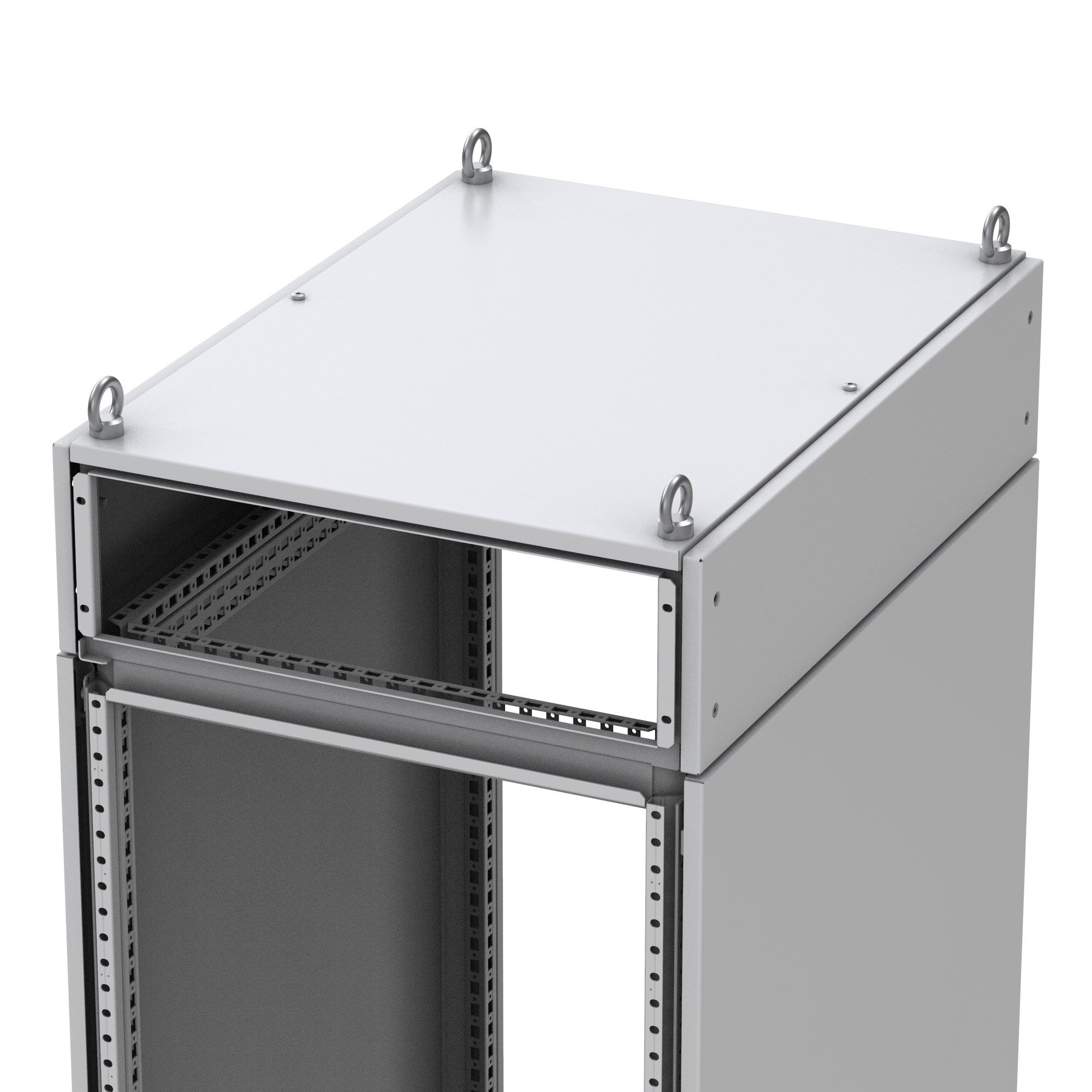 ELDON AUSTRIA GMBH - HOFMCU3066R5 Telai superiori anteriori/posteriori, MCU, 300x600x600, Grigio Chiaro, Acciaio