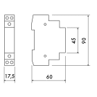 PERRY PER1RI0424AC/M RELE IMPULSI 1 DIN 24VAC