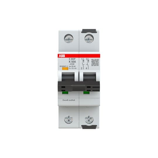 ABB SPA ABBS302PK50 S302P K50 INTERRUTTORE AUTOMATICO 25KA 2