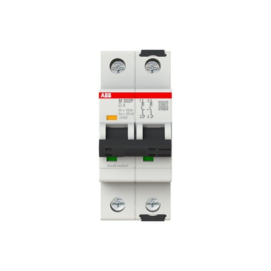 ABB SPA ABBM302P4 M302 4A INTERRUT.SOLO MAGNETICO 25KA 2P