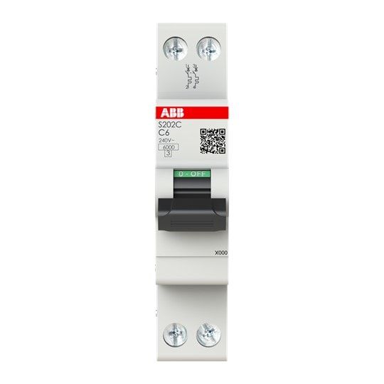 ABB SPA ABBS202CRC6 S202CR-C6 INTERR. AUTOMATICO 2P1M 6KA