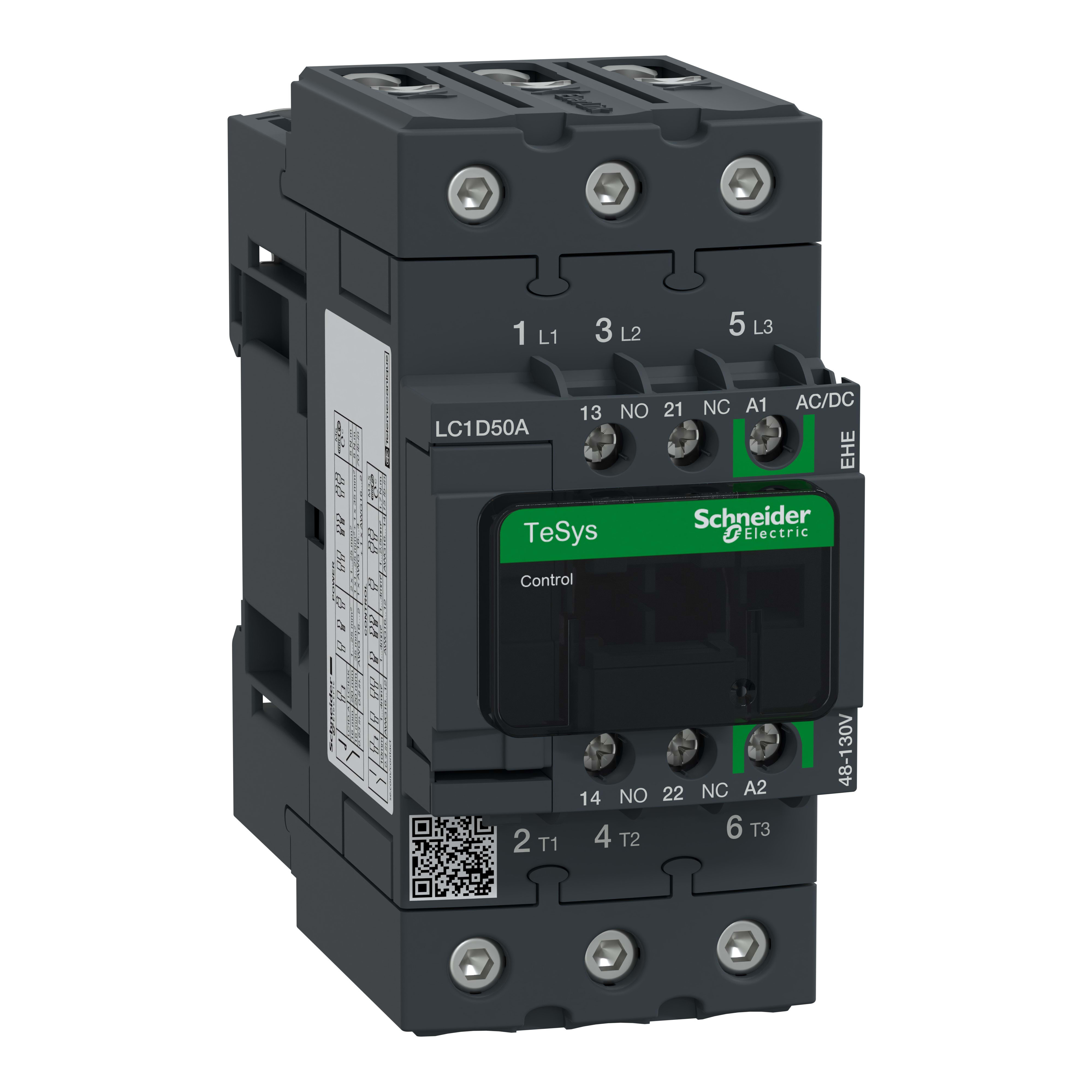 SCHNEIDER ELECTRIC SNRLC1D50AEHE CONTATTORE 50A 48-130VAC/DC GREEN