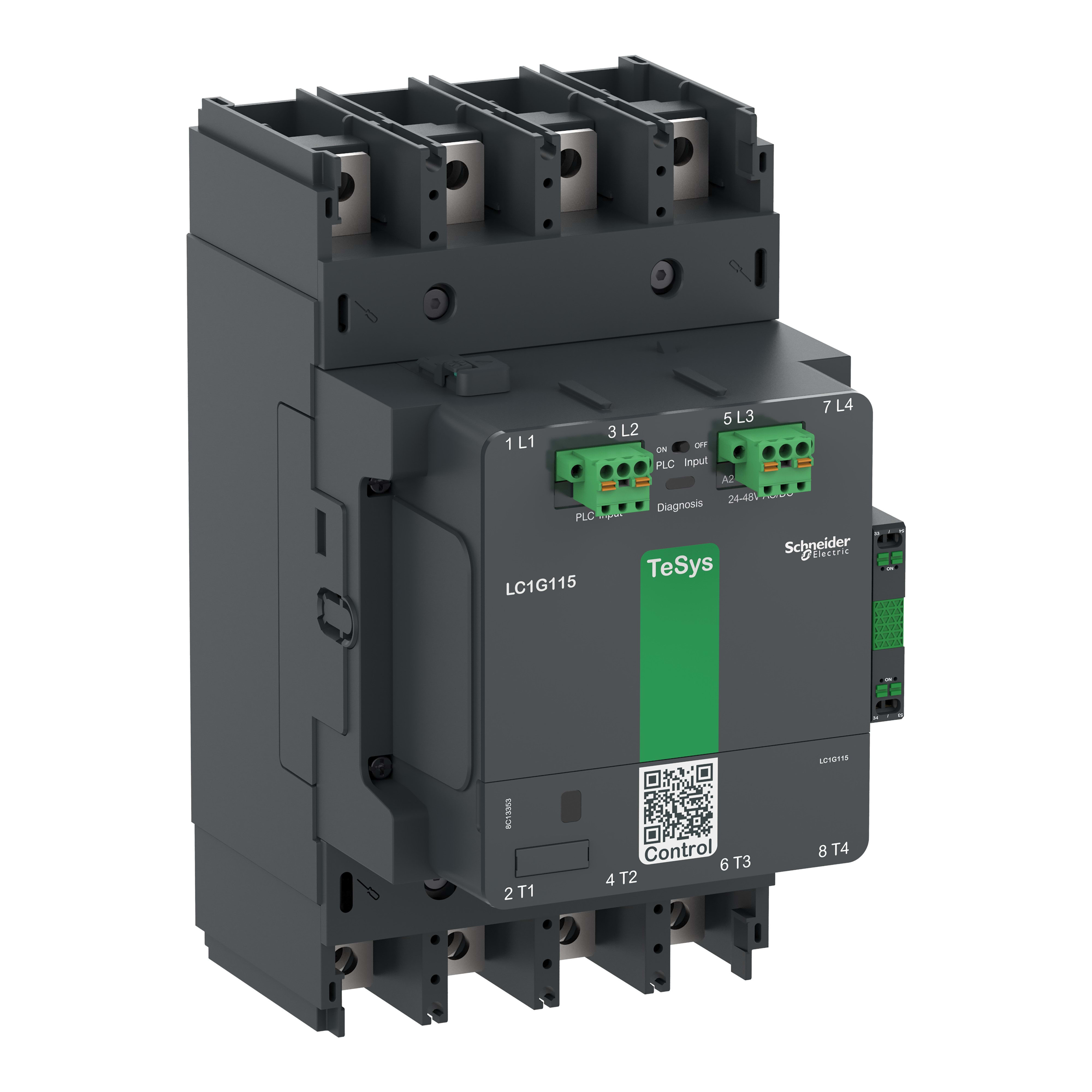 SCHNEIDER ELECTRIC SNRLC1G1504BEEA CONTATT.TESYS G 150A 4P ADV 24-48 V ACDC