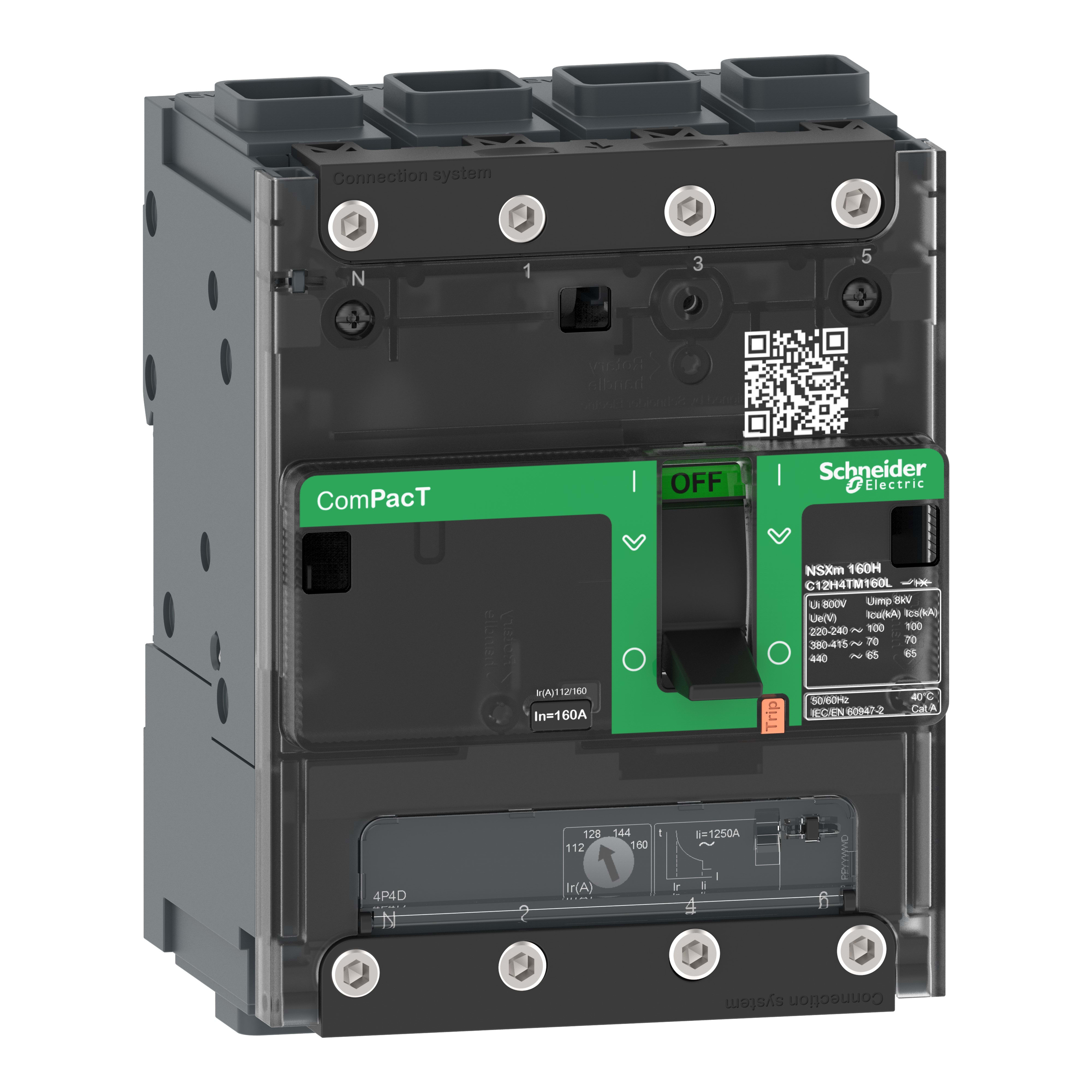 SCHNEIDER ELECTRIC SNRC11B6TM040L NSXM 25KA TM40D 4P/3R EVERLINK_T