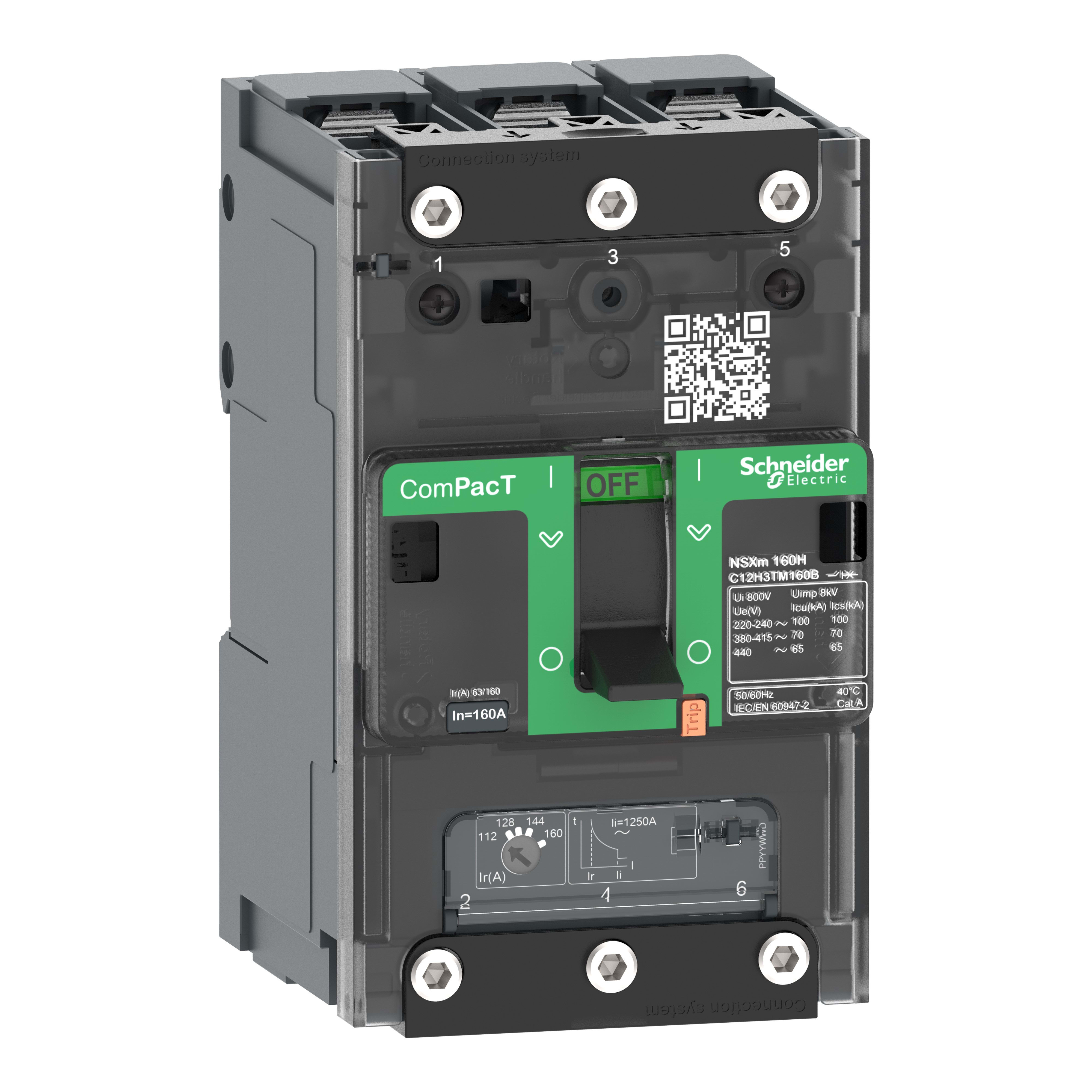 SCHNEIDER ELECTRIC SNRC12E3TM160B NSXM 16KA TM160D 3P CAPOCORDA_T