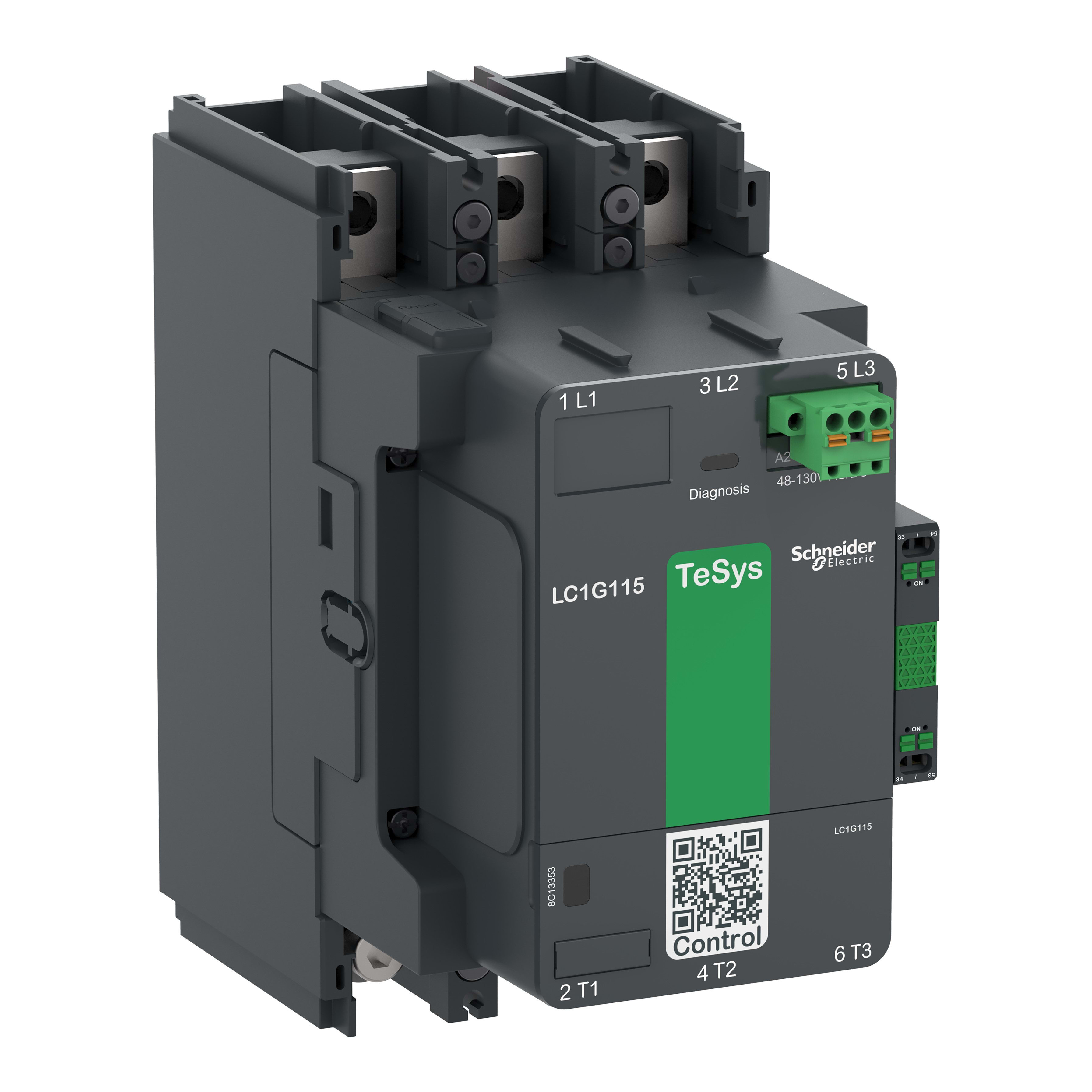 SCHNEIDER ELECTRIC SNRLC1G115KUEN CONTATT. TESYSG115 3P STD 100-250V ACDC