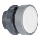 SCHNEIDER ELECTRIC - SNRZB5AA1C0 TESTA PULSANTE BIANCO GHIERA GRIGIA