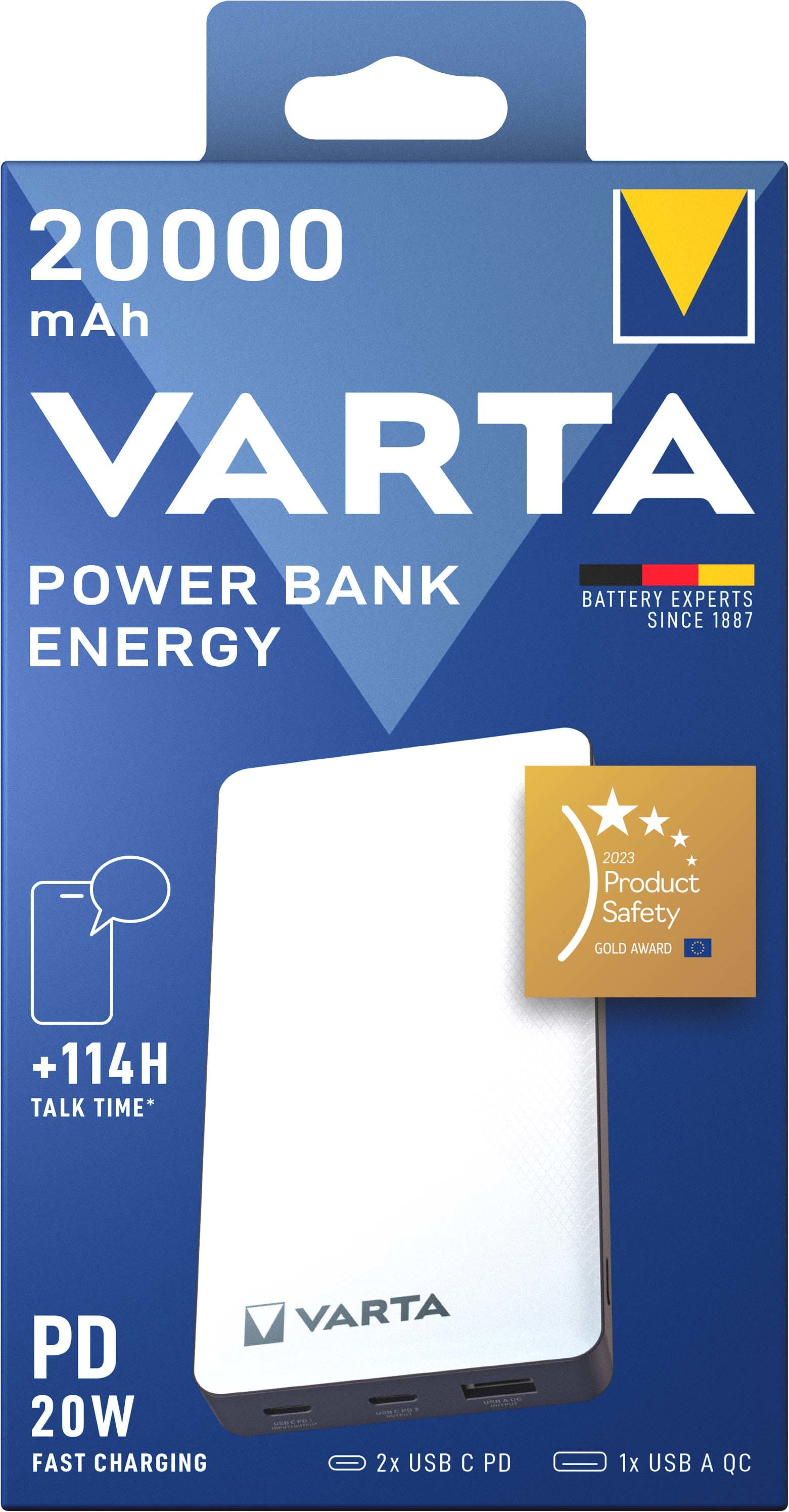 VARTA CONSUMER BATT VAT57978101111 POWER BANK ENERGY (20.000 MAH)