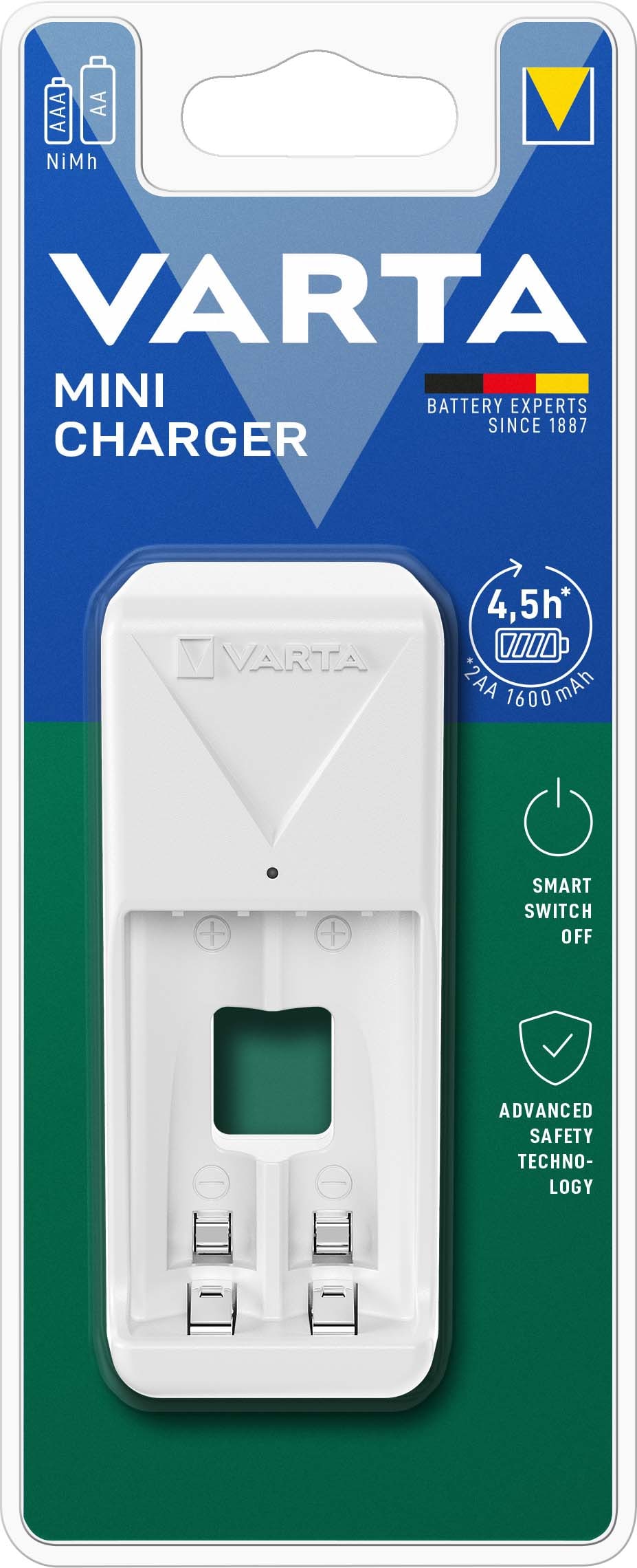 VARTA CONSUMER BATT VAT57656101401 MINI CHARGER BLI 1