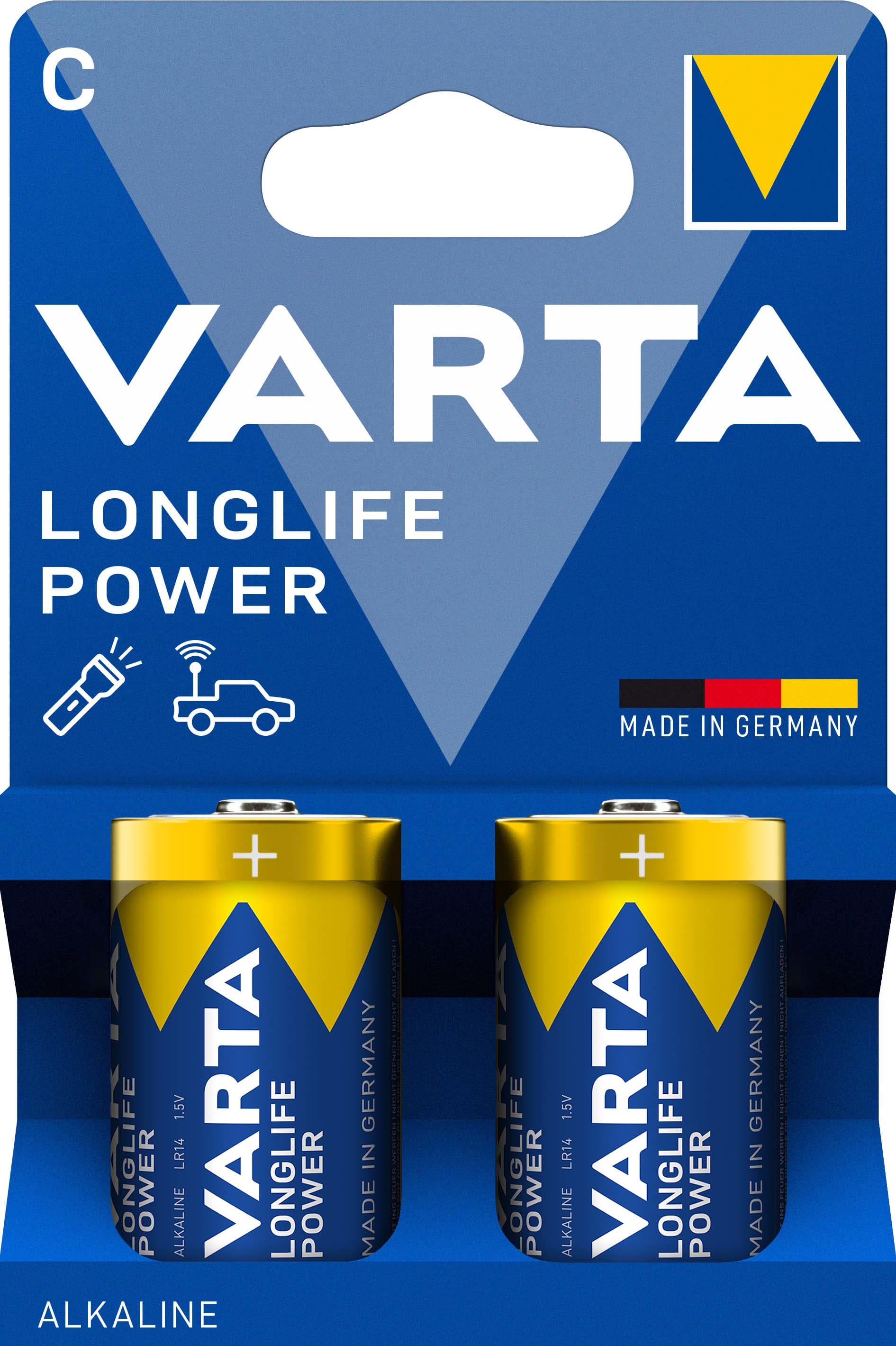 VARTA CONSUMER BATT - VAT04914121422 C mezza torcia LONGLIFE POWER x2