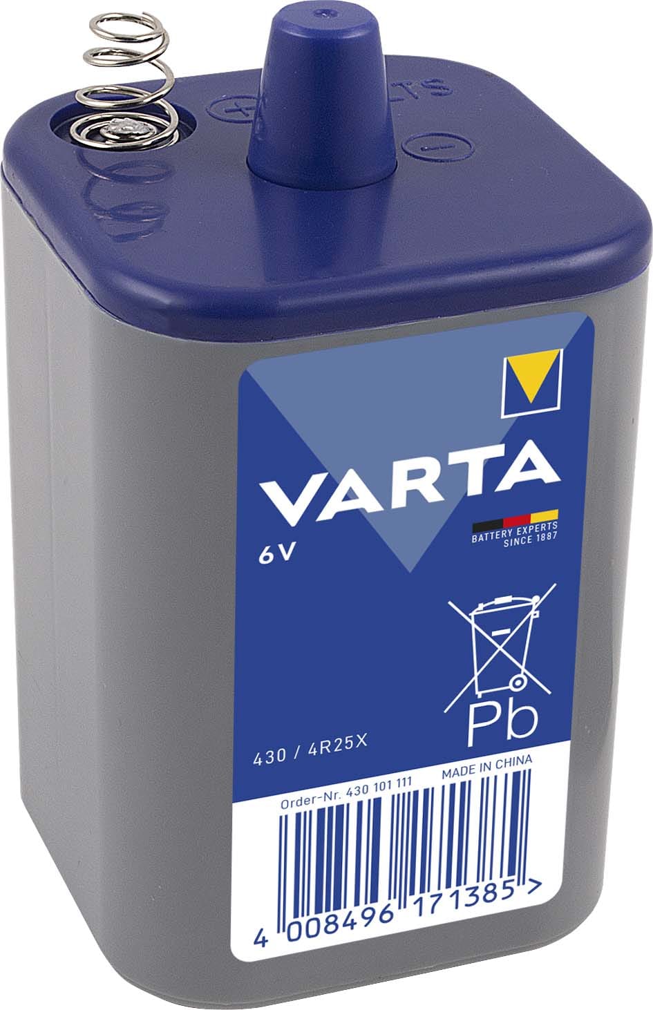VARTA CONSUMER BATT VAT00430101111 430 - 6V - 7,5 AH - 4R25X (ZINCO-CLORIDI