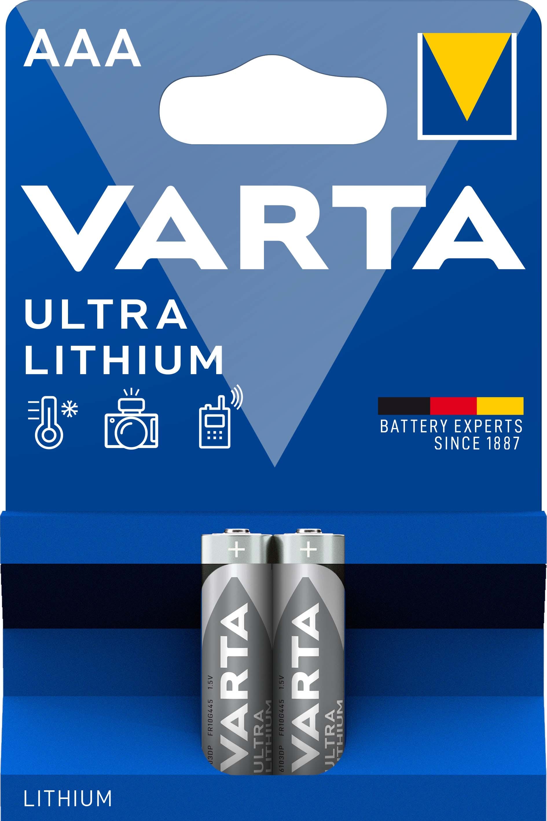 VARTA CONSUMER BATT - VAT06103301402 AAA (MINISTILO) ULTRA LITHIUM X2