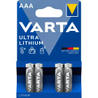 VARTA CONSUMER BATT VAT06103301404 AAA (MINISTILO) ULTRA LITHIUM X4