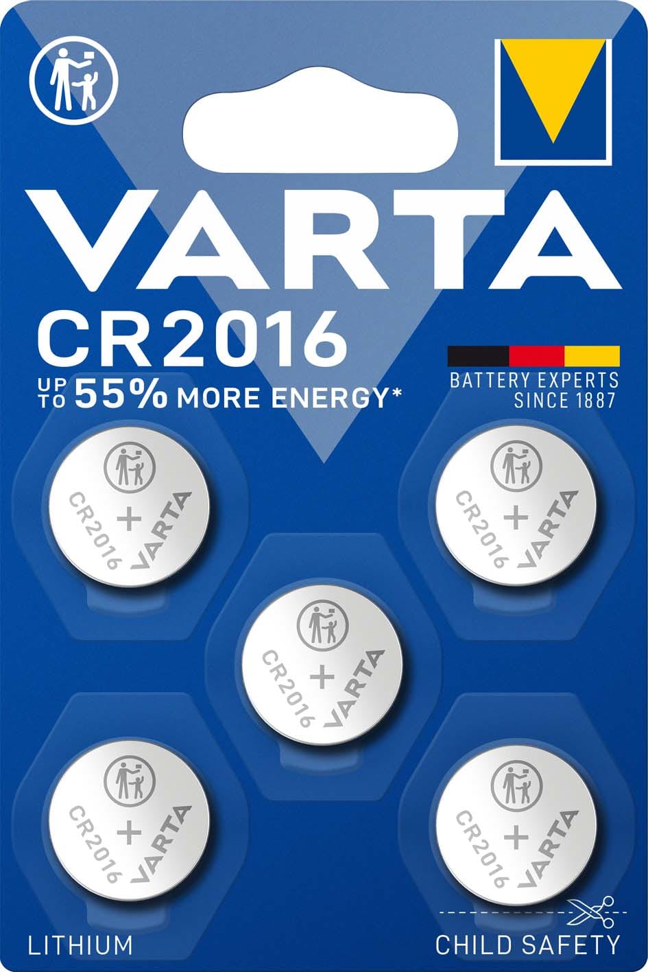 VARTA CONSUMER BATT VAT06016101415 CR 2016 (LITIO) - BLISTER X5