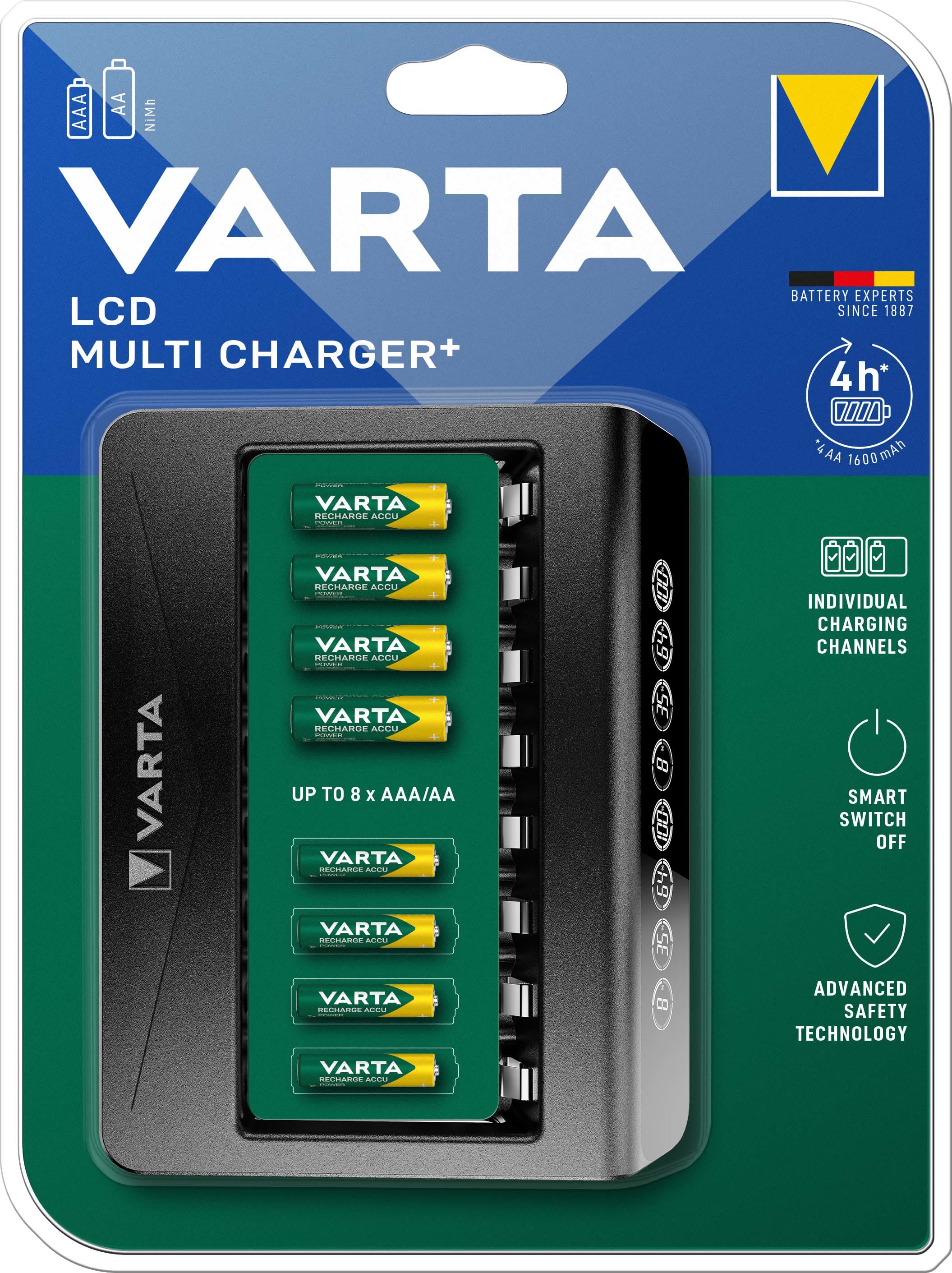 VARTA CONSUMER BATT VAT57681101401 LCD MULTI CHARGER+ - (EX COD. 57671)