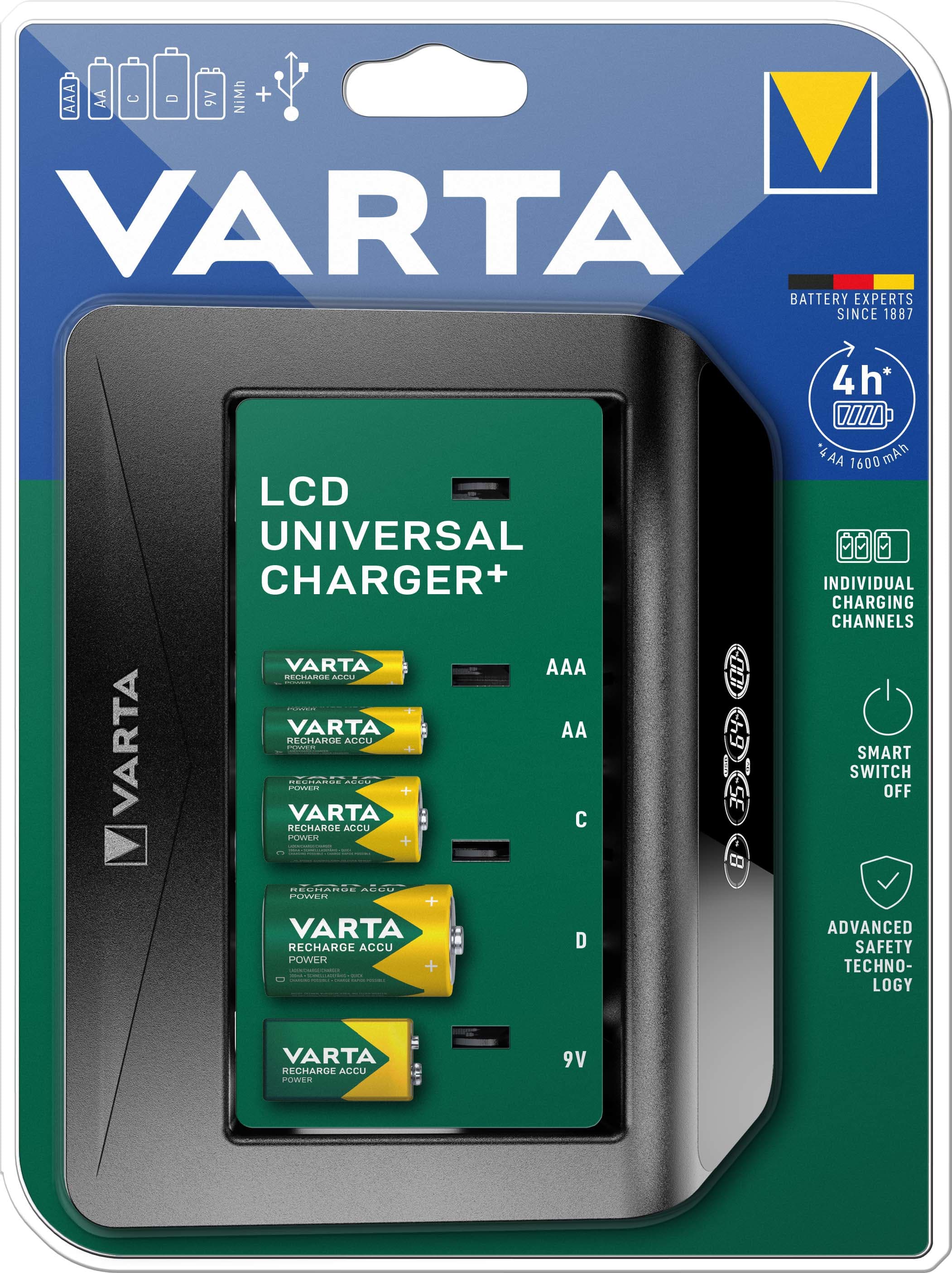 VARTA CONSUMER BATT VAT57688101401 LCD UNIVERSAL CHARGER+ - (EX COD. 57678)