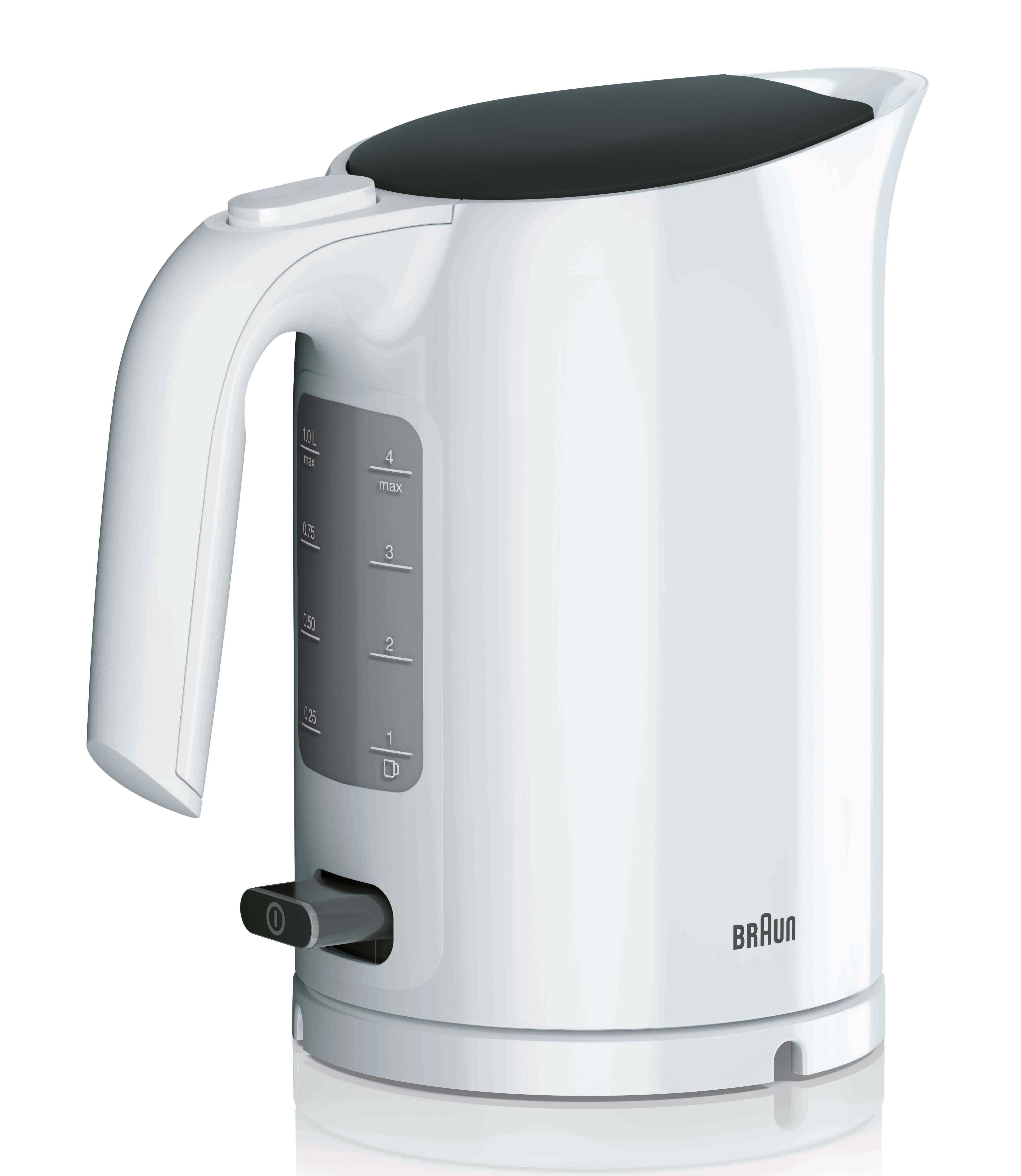 BRAUN BRA0X21010059 Wasserkocher,2200W,1L,kabellos,weiss