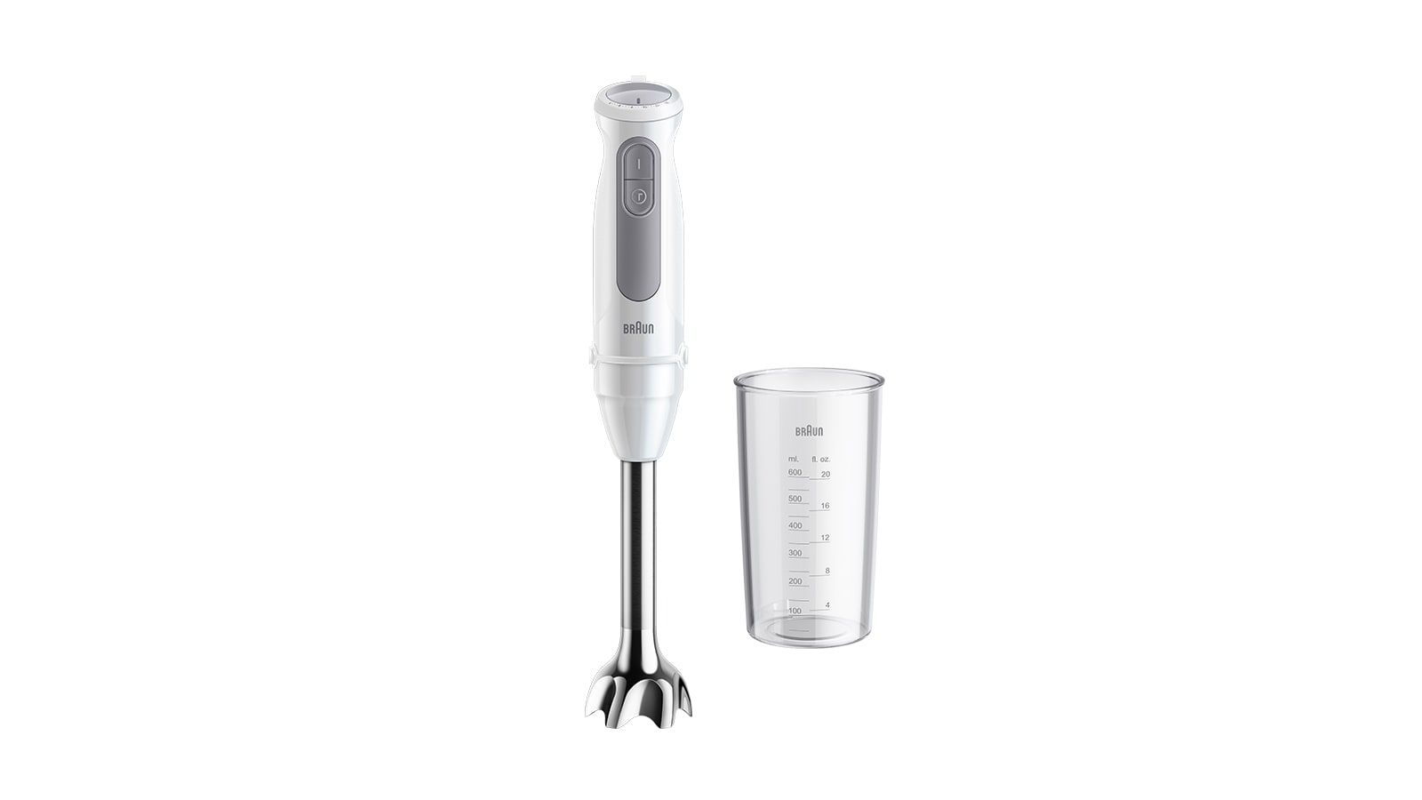BRAUN - BRA0X22111507 Stabmixer 1000W 21St.+Turbo MetallfuA 6