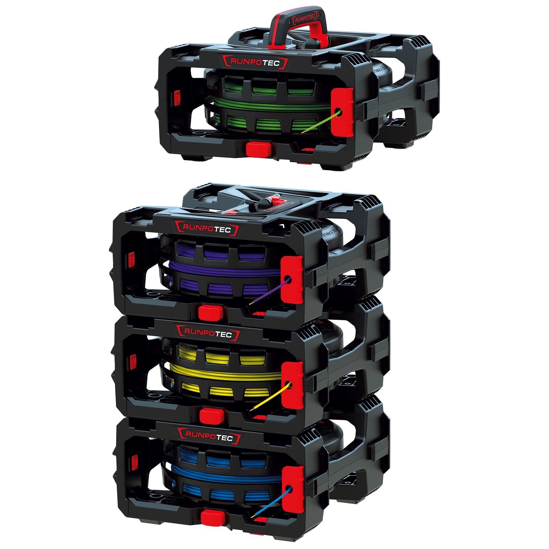 RUNPOTEC RUN10216 CB 260 Cable Box - 4er Set (4 Boxen)