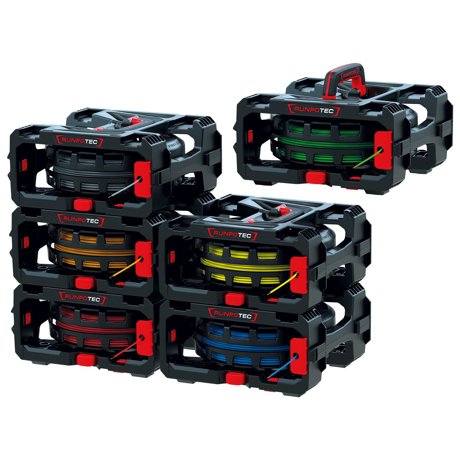 RUNPOTEC RUN10217 CB 260 Cable Box - 6er Set (6 Boxen)
