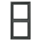 EURO UNITECH ELEKT - UEKAL2982AN PLACCA 2 MODULI, ANTRACITE