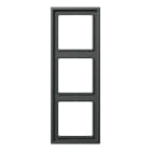 EURO UNITECH ELEKT - UEKAL2983AN Placca 3 moduli, antracite