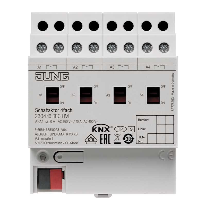 EURO UNITECH ELEKT UEK2304.16REGHM ATTUATORE DI COMMUTAZIONE KNX A