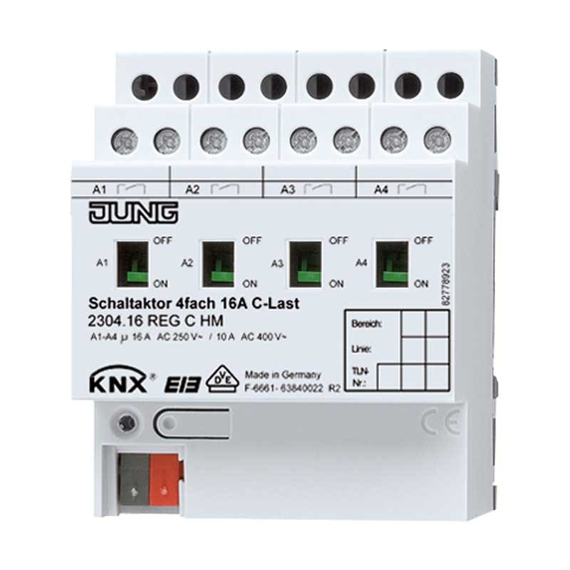 EURO UNITECH ELEKT UEK2304.16REGCHM ATTUATORE DI COMMUTAZIONE KNX A 4 CAN.
