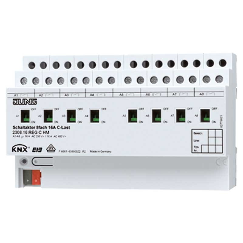 EURO UNITECH ELEKT UEK2308.16REGCHM ATTUATORE DI COMMUTAZIONE KNX A 8 CAN.