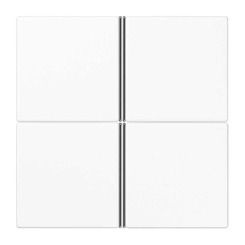 EURO UNITECH ELEKT - UEKLS404TSAWW Tastensatz komplett 4fach