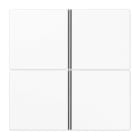 EURO UNITECH ELEKT - UEKLS404TSAWW Tastensatz komplett 4fach