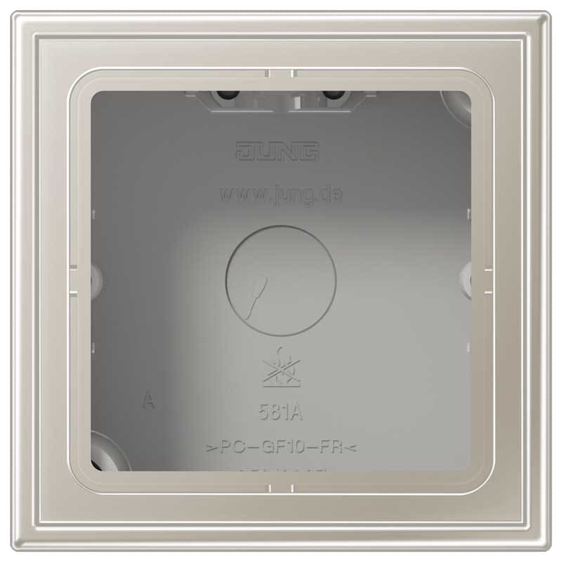 EURO UNITECH ELEKT UEKES2581A-L Aufputz-Kappe m. Rahmen 1fach