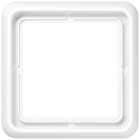 EURO UNITECH ELEKT UEKCD581WW PLACCA 1 MODULO, BIANCO ALPINO