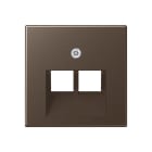 EURO UNITECH ELEKT - UEKA569-2BFPLUAMO MASCHERINA PER PRESA TELEFONICA/DATI,