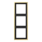 EURO UNITECH ELEKT - UEKME2983C PLACCA 3 MODULI, OTTONE CLASSICO