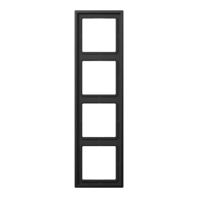 EURO UNITECH ELEKT - UEKAL2984D Placca 4 moduli, alluminio scuro