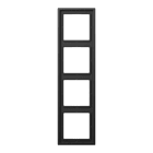 EURO UNITECH ELEKT - UEKAL2984D Placca 4 moduli, alluminio scuro