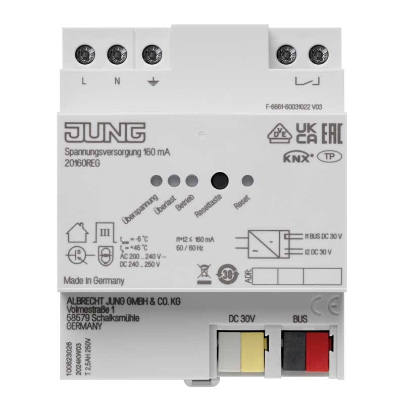 EURO UNITECH ELEKT UEK20160REG ALIMENTATORE KNX, 160 MA
