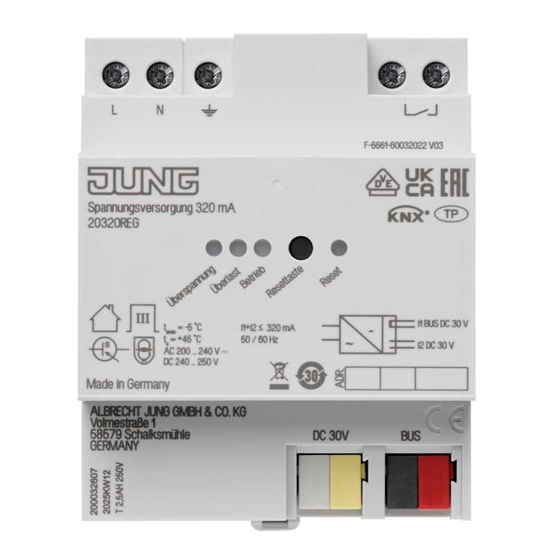 EURO UNITECH ELEKT UEK20320REG ALIMENTATORE KNX, 320 MA