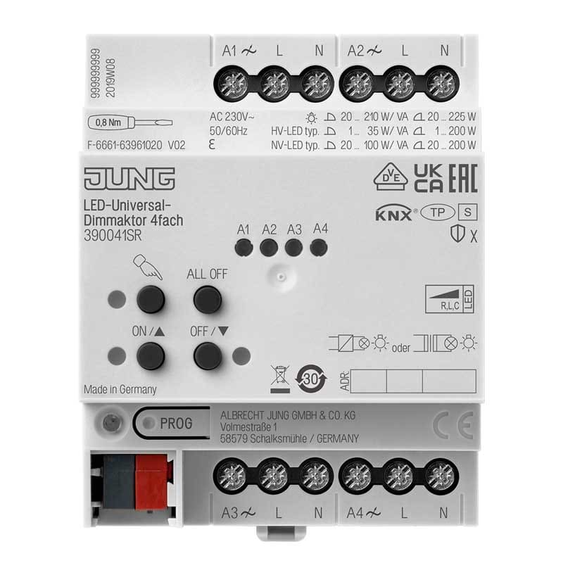EURO UNITECH ELEKT UEK390041SR ATTUATORE DIMMER UNIVERSALE KNX,