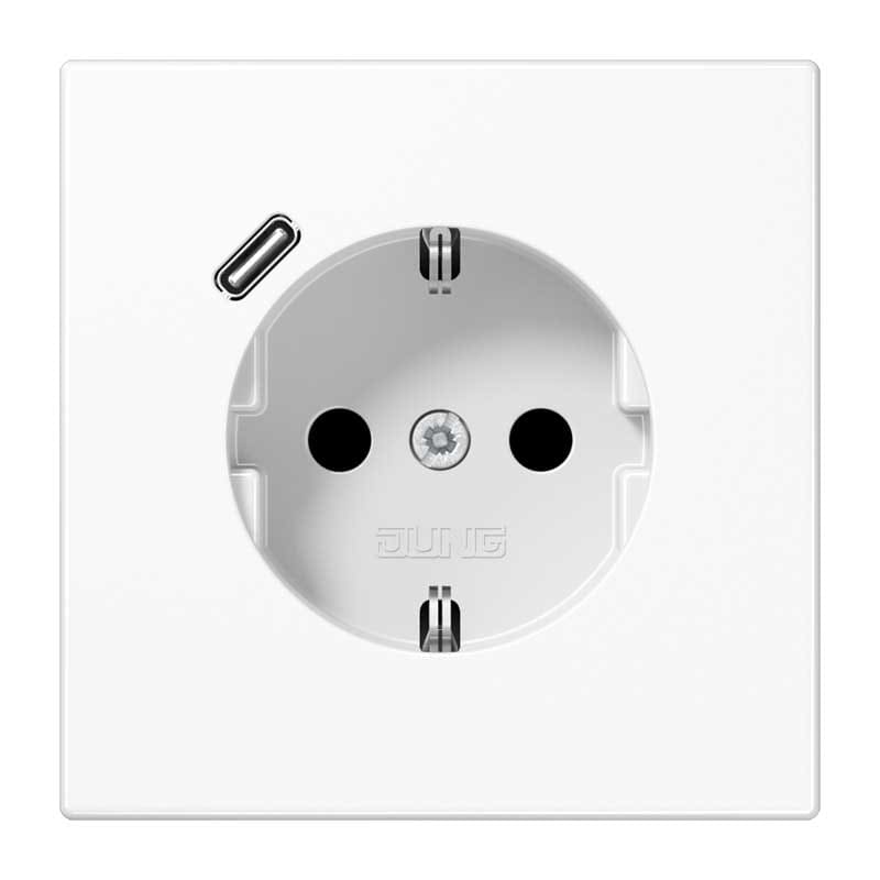 EURO UNITECH ELEKT UEKLS1520-18CWW PRESA SCHUKOR, 1 CONN.CARICAB. USB C