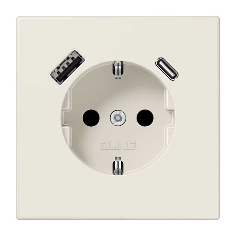 EURO UNITECH ELEKT UEKLS1520-15CA PRESA SCHUKOR, 2 CONN.CARICAB. USB AC