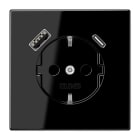 EURO UNITECH ELEKT - UEKLS1520-15CASW PRESA SCHUKOR, 2 CONN.CARICAB. USB AC
