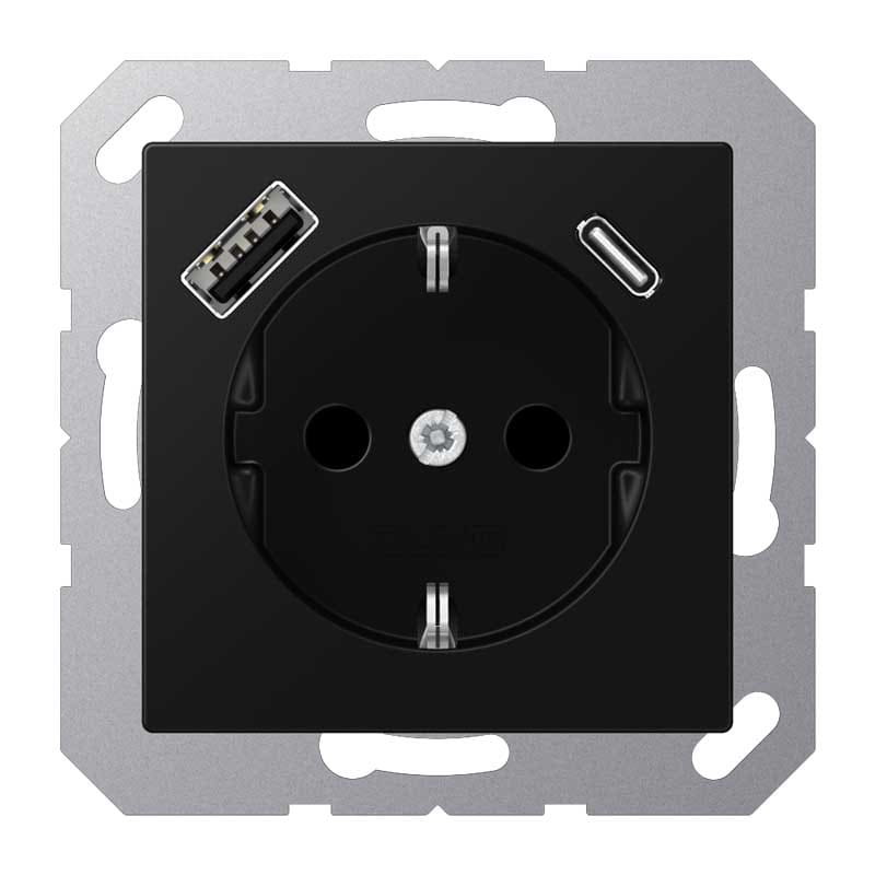 EURO UNITECH ELEKT UEKA1520-15CASWM PRESA SCHUKOR, 2 CONN.CARICAB. USB AC