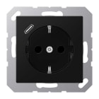 EURO UNITECH ELEKT UEKA1520-18CSWM PRESA SCHUKOR, 1 CONN.CARICAB. USB C