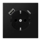 EURO UNITECH ELEKT - UEKLS1520-15CASWM SCHUKO(R)-Steckdose mit USB Typ AC