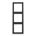 EURO UNITECH ELEKT - UEKAL2983 Placca 3 moduli, alluminio