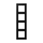 EURO UNITECH ELEKT - UEKA5584BFSWM Placca(infrangibile)4moduli